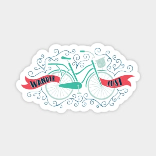 Wanderlust Bicycle Magnet