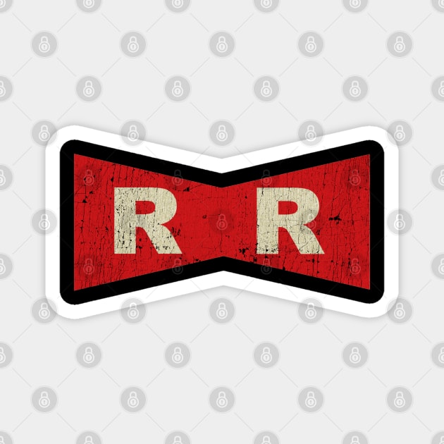 Red Ribbon Vintage Logo Magnet by OniSide