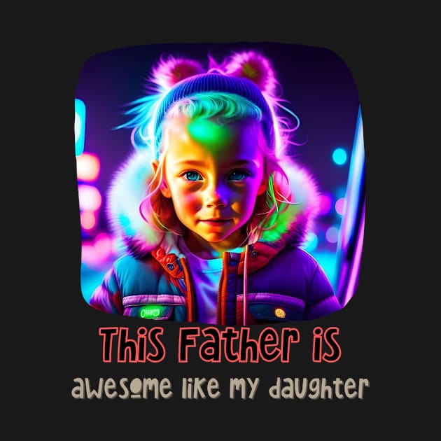 This Father is Awesome Like my Daughter (Fathers Day) by PersianFMts