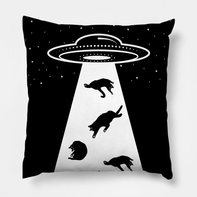 UFO Cat Pillow by Monosshop