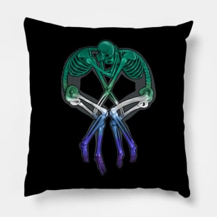 Gay Flag Skeleton Love Pillow