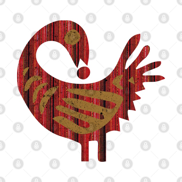 Adinkra Sankofa African Bird Symbol by Heartsake