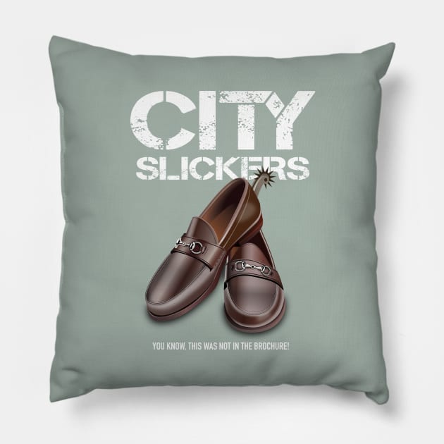 City Slickers - Alternative Movie Poster Pillow by MoviePosterBoy