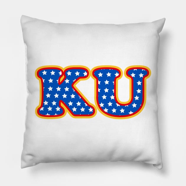 KU University Of Kansas Pillow by sydneyurban