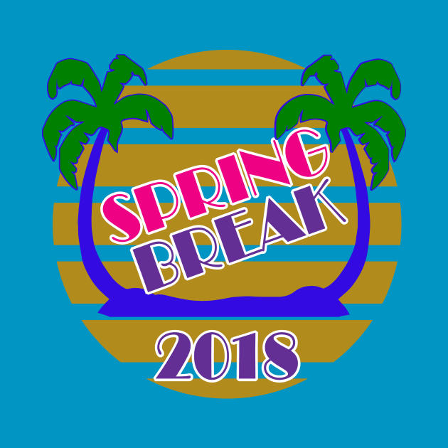 Spring Break 2018 Official T-Shirt by Basement Mastermind T-Shirt by BasementMaster