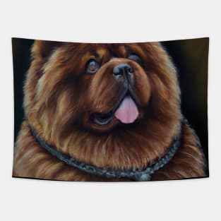 Chow Chow with Crown Tapestry