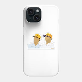 McLaren drivers Lando Norris and Carlos Sainz Phone Case