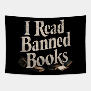 New i read banned books mystery Library Tapestry