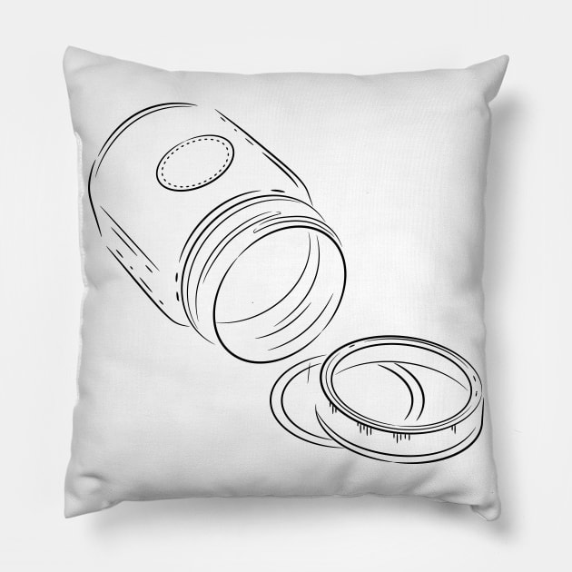 Mason Jar Pillow by Jonathan Wightman