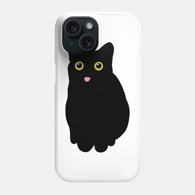 Black Cat Meme Phone Case by xyzstudio