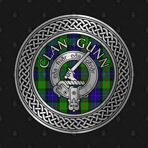 Clan Gunn Crest & Tartan Knot (Old Norse) by Taylor'd Designs