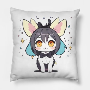 Cat Fairy Butterfly Cute Pillow