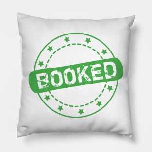 Booked Stamp Icon Pillow