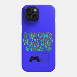 p is for playing games Phone Case