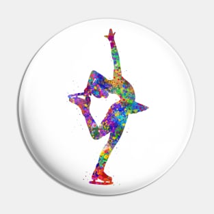 Ice skater girl Pin