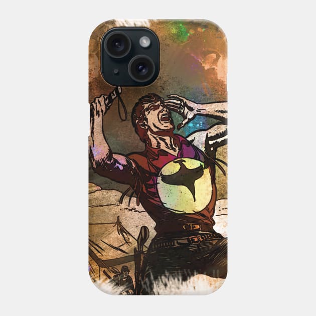 ZAGOR Darkwood Comic Book HERO Abstract Custom Portrait Phone Case by Naumovski