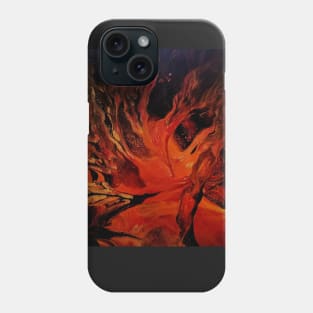 "engulf" Acrylic fluid art painting Phone Case