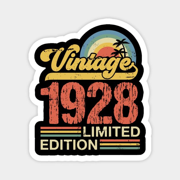 Retro vintage 1928 limited edition Magnet by Crafty Pirate 