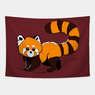 Radiant Red Panda Tapestry