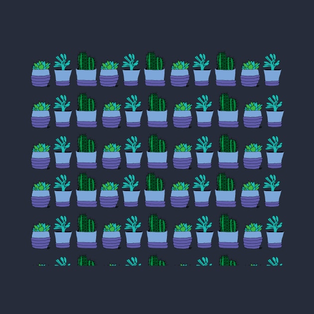 Assorted Potted Plants Pattern by TintedRed