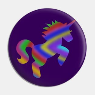 Rainbow Glow Unicorn Pin