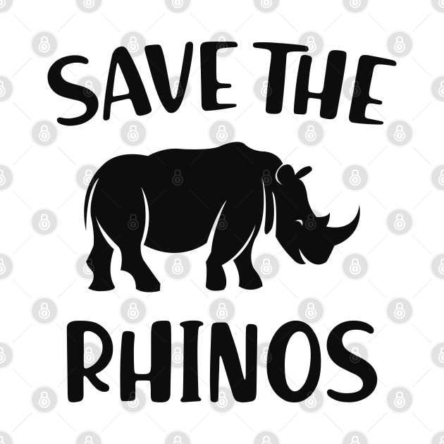 Rhino - Save the rhinos by KC Happy Shop