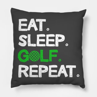 Eat Sleep Golf Repeat Design Golfing Lover Pillow