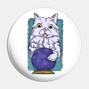 Psychic cat Pin