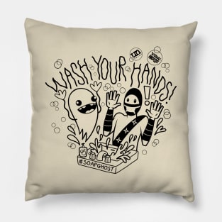 Wash Your Hands Ninja Pillow