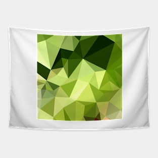 Electric Lime Green Abstract Low Polygon Background Tapestry