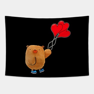 Valentines Bear Tapestry