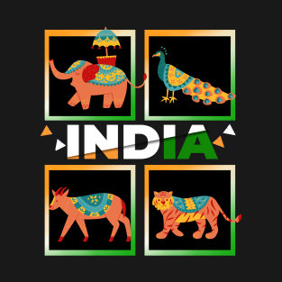 India and Animal Love T-Shirt