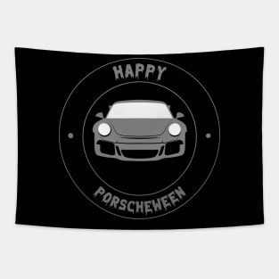 Happy Halloween Porsche 911 Porscheween Tapestry