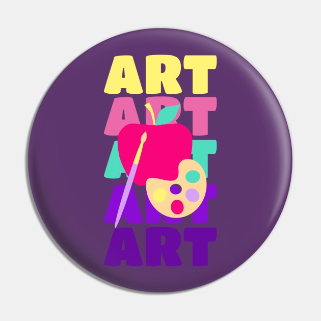 Art Teacher Pastel Pin by Curio Pop Relics