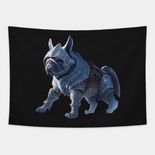 Badass Frenchie in Jotunheim Armor Version 3 Tapestry