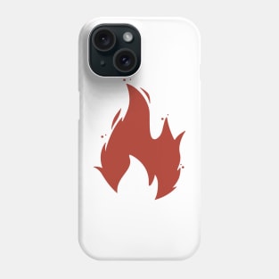 Red Fire Flame. Simple design Phone Case