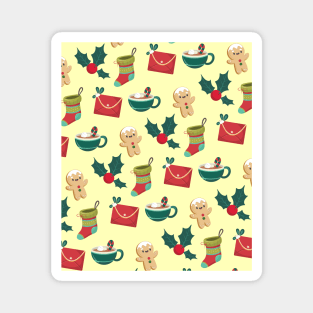 Christmas pattern, Funny Christmas design gift idea Magnet