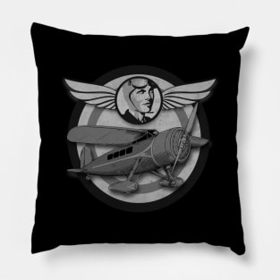 Amelia: Classic Aviator School Pillow