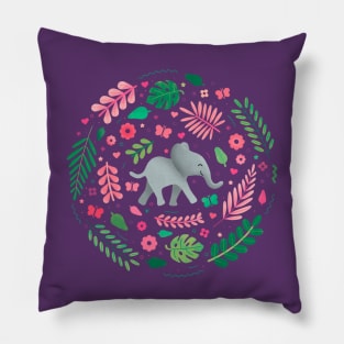 Cute baby elephant Pillow