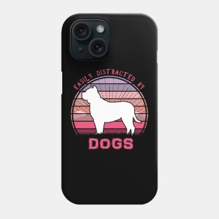Easily Distracted By Pitbull Dogs Phone Case
