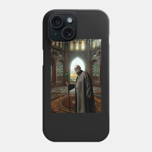 Aleister Crowley The Great Beast of Thelema in a Temple Digital Art Phone Case