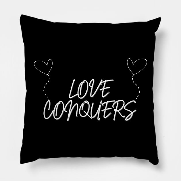 Love conquers Pillow by Art ucef