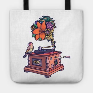 Vintage Record Player Tote