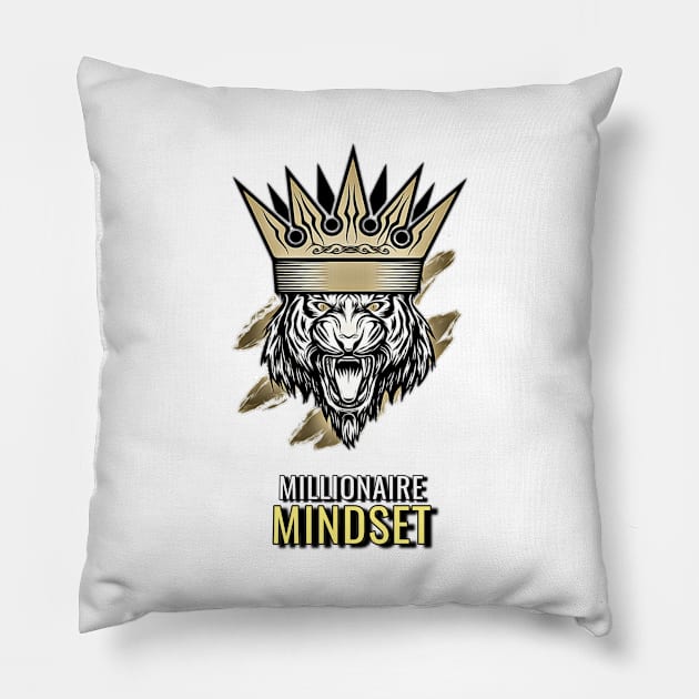 Millionaire Mindset Pillow by Millionaire Quotes