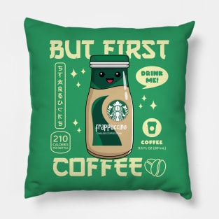 Coffee Flavored Iced Coffee for Coffee lovers and Starbucks Fans Pillow