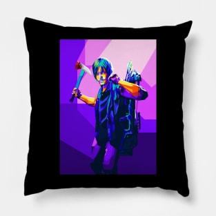 Daryl Dixon WPAP Pop Art Illustration Pillow