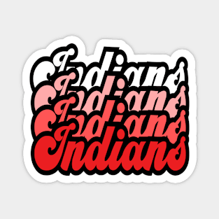 Bridgeport Indians cursive Magnet