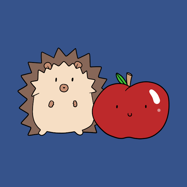 Hedgehog and Apple by saradaboru