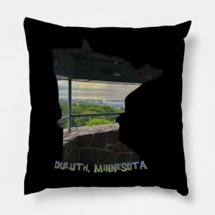 Duluth, Minnesota - View from Enger Tower Pillow