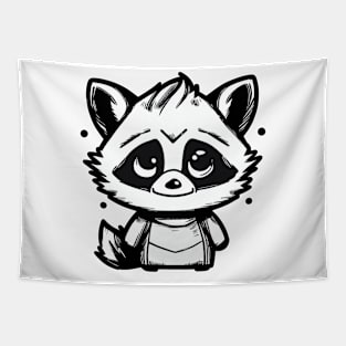 Friendly raccoon Tapestry